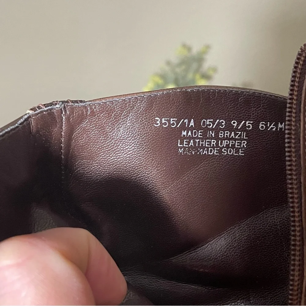 Franco Sarto, leather, western side zip boot with goldtone detail. Women’s 6 1/2 - Picture 7 of 11